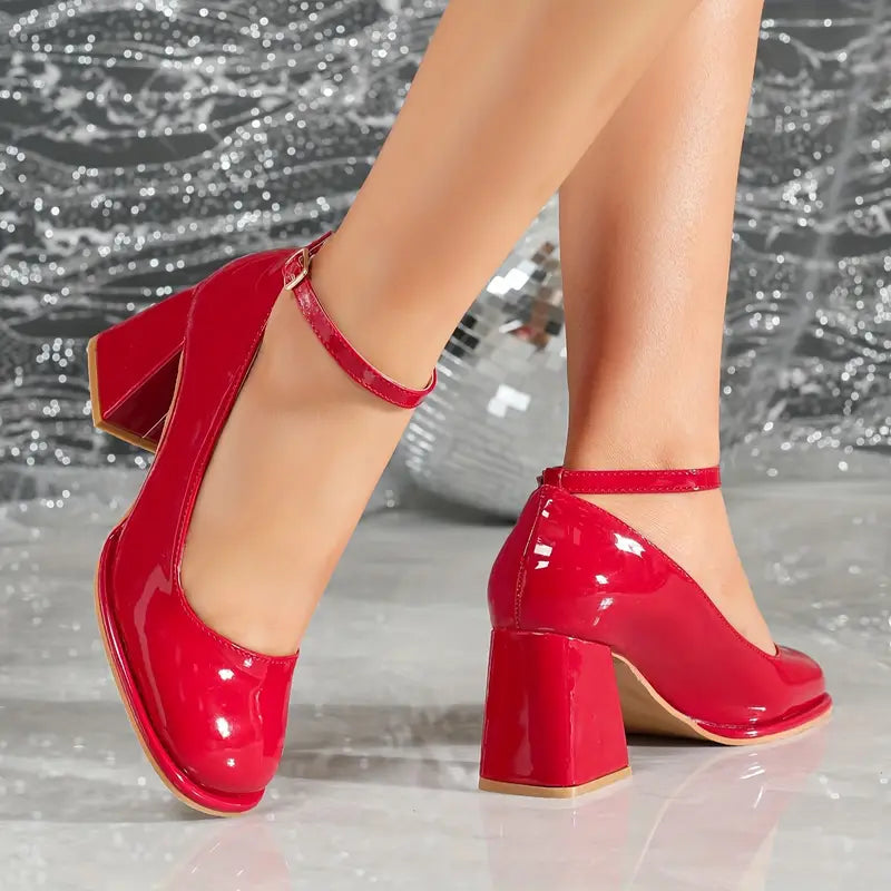 Camille | Escarpins Vernis Élégants