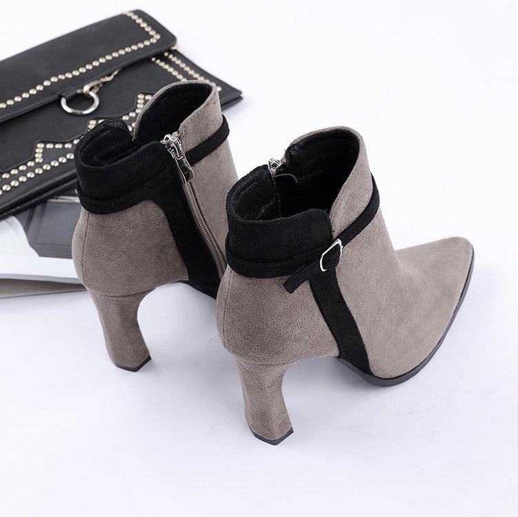Éloriane – Bottines Élégantes à Talon Élancé