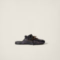 530 SL Mules – Bleached Leather & Gum Sole Black Edition