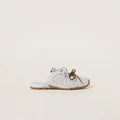 530 SL Mules – Bleached Leather & Gum Sole White Edition