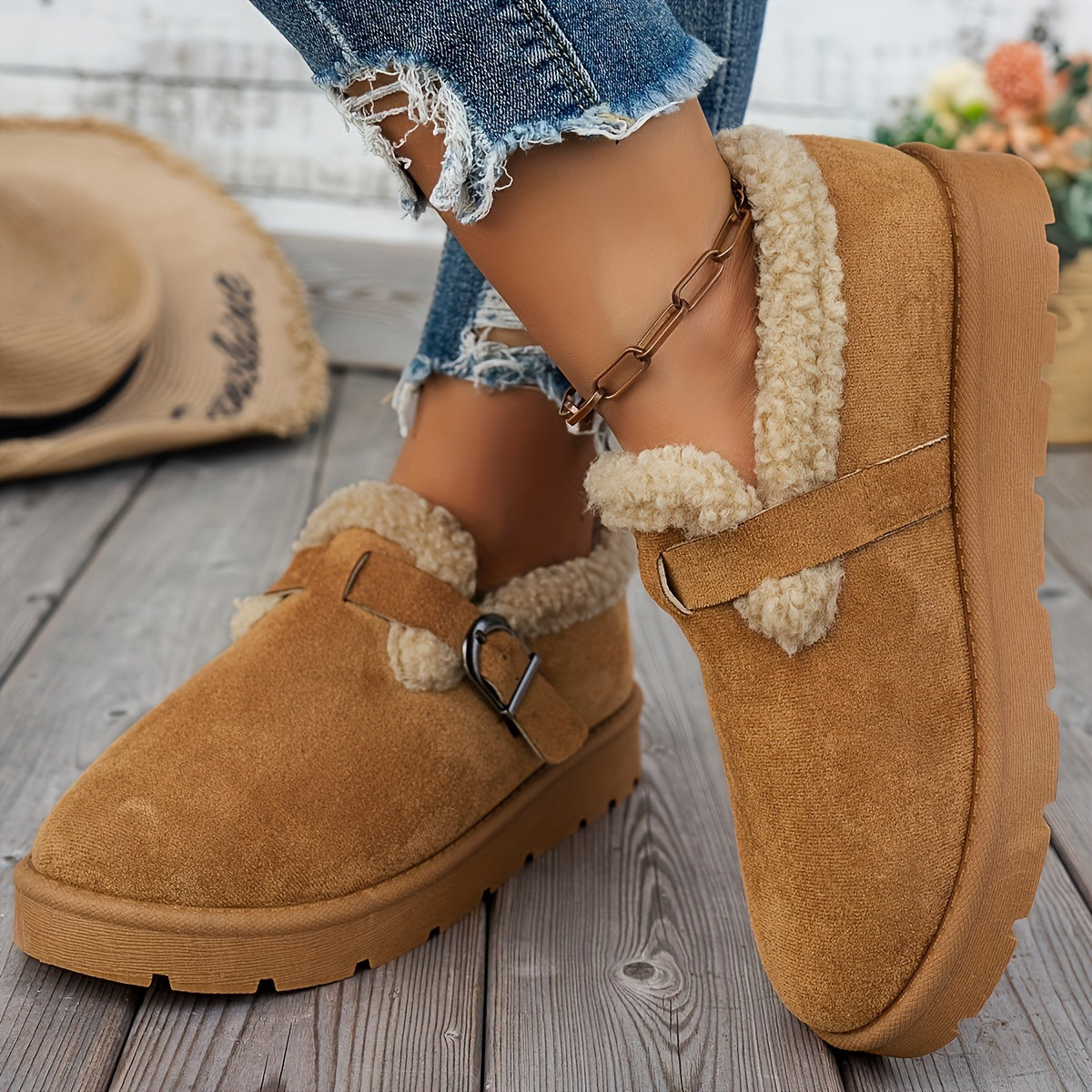Lina | Bottines d’hiver douillettes à soutien ergonomique