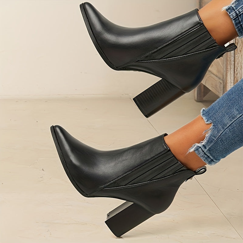 Eva™ | Bottines à talon carré élégantes et confortables