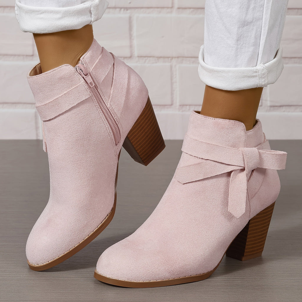 Léa | Bottines Élégantes à Talon Stable
